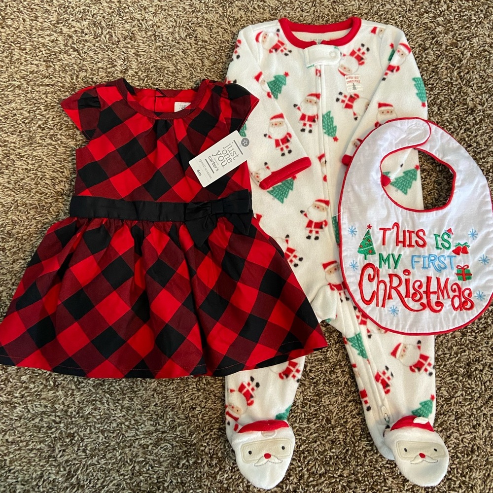 Baby Girl Winter/Christmas Outfit Bundle 6mo